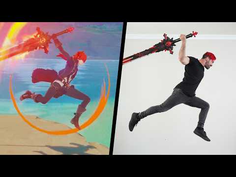Видео: Пробуем трюки из Genshin Impact в реальной жизни!!