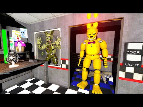 Видео: АНИМАТРОНИКИ ПУГАЮТ ОХРАННИКА FNAF 1 COOP ГАРРИС МОД ► Garry's Mod