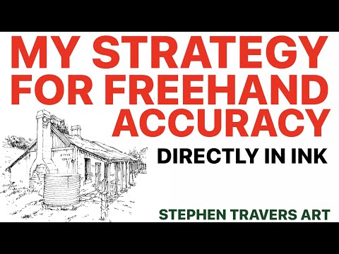 Видео: Тайна раскрыта! Точный рисунок от руки чернилами!