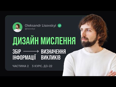 Видео: Дизайн Мислення: Як Визначити Виклики Проекту? — курс Інтерактивний дизайн