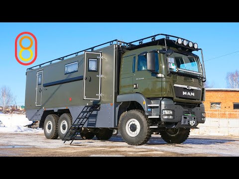 Видео: Автодом MAN 6x6 — квартира на колесах!