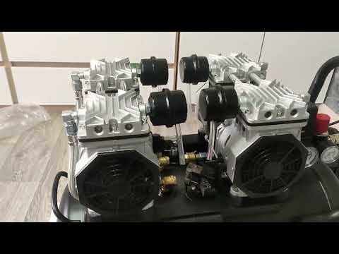 Видео: Компрессор brait kb-2200/50х2 без масляный