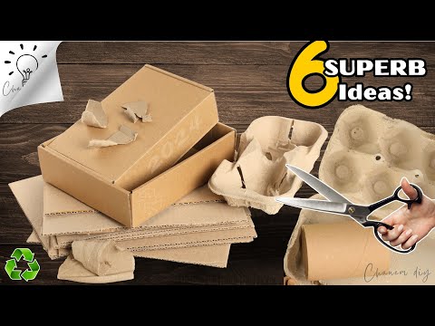 Видео: О Боже!♻️ 6 гениальных идей, в которые никто не поверит, что они сделаны из картона! Сделай сам 2024