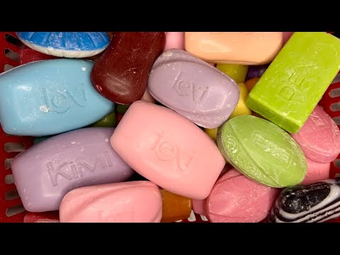 Видео: ASMR 🧼Cutting soap🔪Резка мыла 🩷🩵🤍💚🖤💜Корзина красивого мыла 😋😍