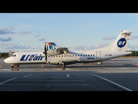 Видео: ATR 72-500 а/к Utair | Рейс Сургут - Тюмень
