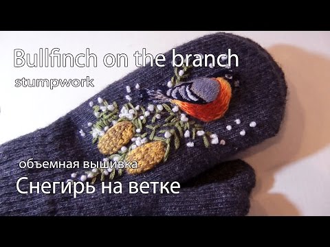 Видео: ОБЪЕМНАЯ ВЫШИВКА: ПТИЧКА   \ STUMPWORK: BIRD