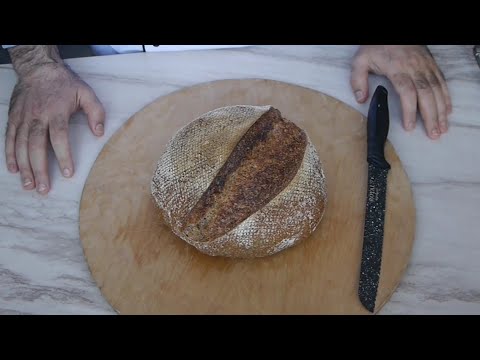 Видео: Цельнозерновой пшеничный хлеб на закваске из муки крупного помола. Самый полезный!!!