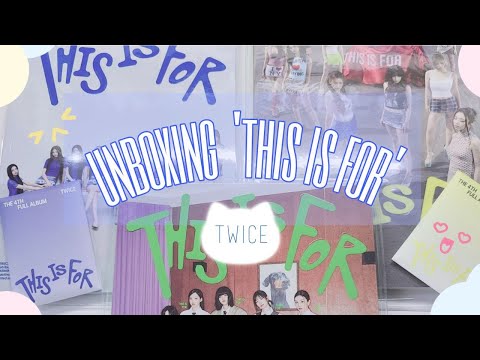 Видео: ☆распаковка альбомов twice "this is for"/ unboxing twice "this is for"/୧
