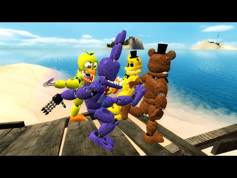 Видео: Гаррис Мод не стандартные рэгдолы и водные неудачи [МОД: Аниматроникс Пять ночей с Фредди]