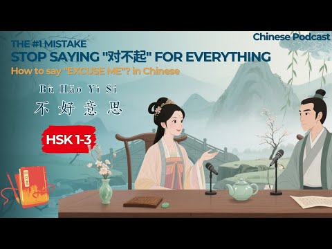 Видео: [HSK 1–3] Перестаньте говорить 对不起 за всё (Как сказать извините) | 别总说“对不起”了（如何礼貌地说“不好意思”)