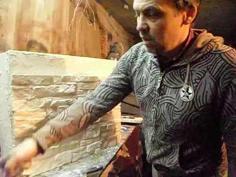 Видео: Бесшовный монтаж декоративного камня 1-часть.