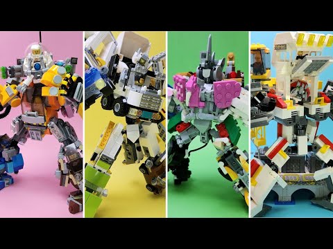 Видео: Комбинированный робот Lego 11-20