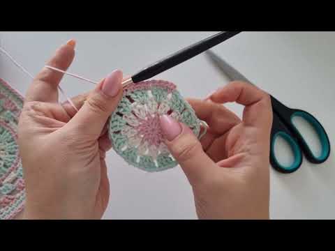 Видео: Очень редкий и красивый бабушкин квадрат крючком!#grannysquare #вязаниекрючком #crochetpattern