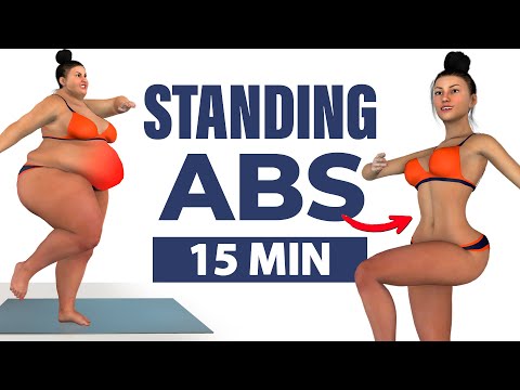 Видео: 👙 Тренировка для пресса и плоского живота стоя 🔥 СЖИГАНИЕ ЖИРА НА ТАЛИИ И ЖИВОТЕ БЕЗ ПРЫЖКОВ