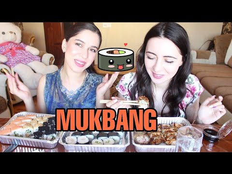 Видео: СУШИ-РОЛЛЫ! 60 ШТУК ЗА РАЗ! СМОЖЕМ ЛИ? MUKBANG С AYKA EMILLY #ASK FATIMA #SUSHI