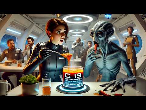 Видео: Инопланетяне поиздевались над человеческими пайками, а потом «острая» еда отправила их в медотсек...