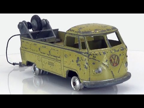 Видео: Аварийный грузовик Volkwagen 1967 года. Реставрация модели Corgi № 490.