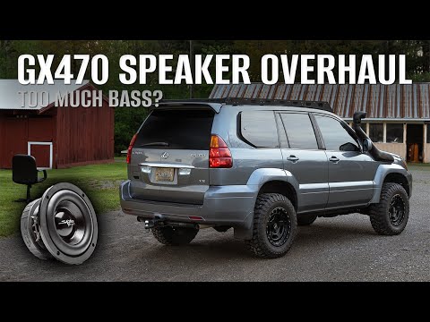 Видео: Модернизация динамиков GX470 — среднечастотные динамики, сабвуфер и громкоговорители!