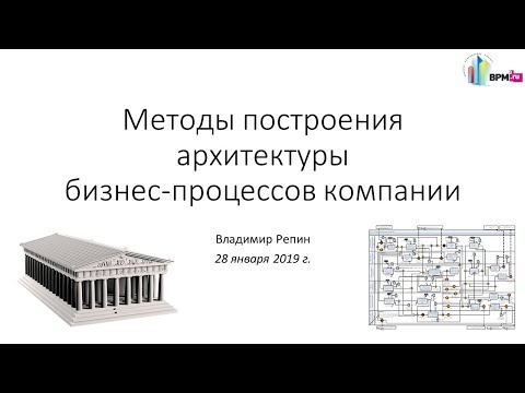 Видео: Методы построения архитектуры бизнес-процессов компании