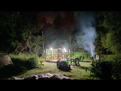Видео: Ранчо. Беседка. Прожектора.