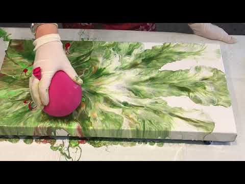 Видео: 50 оттенков зелёного/ 😅 Великолепная зелень, которая обычно не в моём вкусе! Простая акриловая жи...