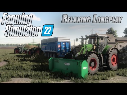 Видео: Farming Simulator 22 // Relaxing Longplay //  Map Polowa // Закладка силосной ямы, внесение органики