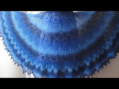 Видео: Юбка спицами по мотивам шали Фрея. Окончание. Knitting skirt