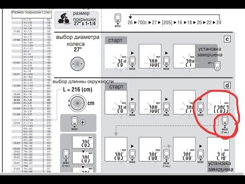 Видео: Вычисление длины окружности колеса и установка велокомпьютера Author Cat-8S