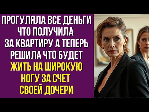 Видео: Прогуляла все деньги что получила за квартиру, а теперь решила что будет жить на широкую ногу