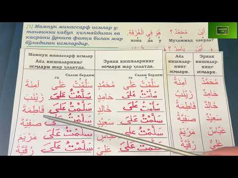 Видео: Дурус 1-китоб. 4-дарс. 2-қисм. Durus 1-kitob. 4-dars. 2-qism.