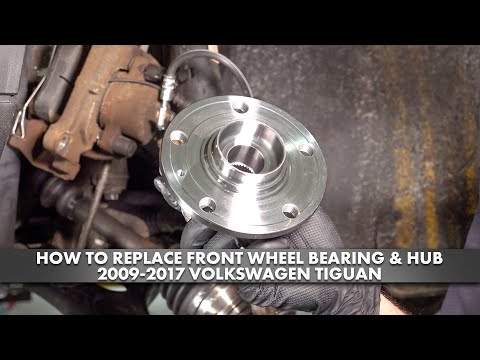 Видео: Как заменить передний ступичный подшипник и ступицу в сборе на Volkswagen Tiguan 2009-2017