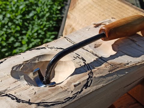 Видео: Клюкарза из подшипника для резьбы деревянной посуды.