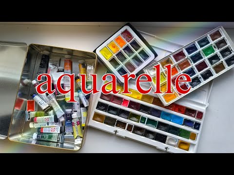 Видео: Обзор арт-материалов Ч. 1. Моя коллекция акварели и любимые цвета