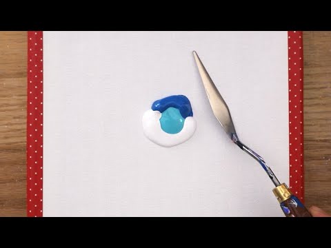 Видео: Облако | Пошаговая роспись акрилом | Расслабляющее видео # 216