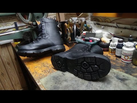 Видео: Боевые ботинки БУНДЕСВЕР Mod "2000 KAMPFSTIEFEL. Ремонт подошвы от Мастера на колёсах.