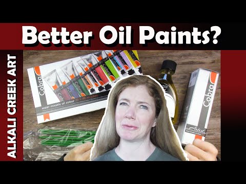 Видео: Лучше ли масляные краски COBRA, смешиваемые с водой, чем краски Hobein Aqua Duo 15-летней давност...