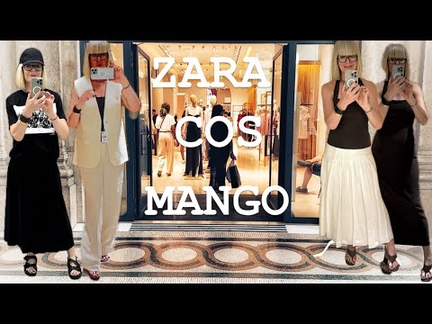 Видео: COS-ZARA-Mango 🖤 Примерки +римский вайб ✨✨✨