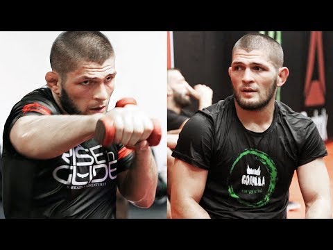 Видео: Хабиб готовится к бою против Дастина Порье / Спарринги и моменты с тренировок в АКА