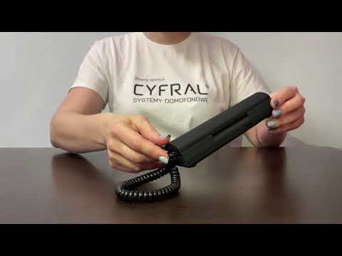 Видео: Трубка домофона абонентская Цифрал КМ 2НО 1Ч - краткий обзор.