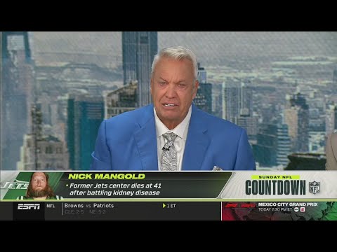 Видео: Рекс Райан не может сдержать слез после смерти Ника Мэнголда, бывшего игрока «Джетс», в возрасте ...