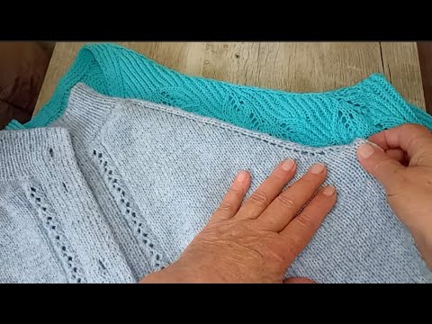 Видео: Посадка изделия регланом сверху для больших размеров. Ответы на вопросы в комментариях.