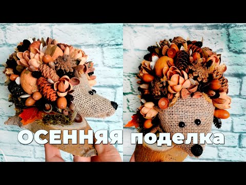 Видео: ЁЖИК из природных материалов. ОСЕННЯЯ поделка  / Hedgehog made of natural materials. Autumn crafts