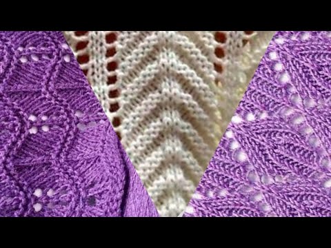 Видео: Схемы красивых узоров для вязания спицами. Schemes of beautiful patterns for knitting.