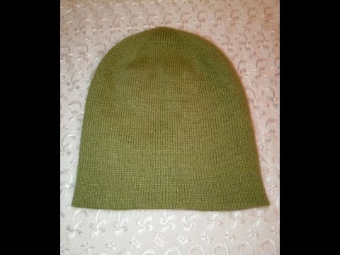 Видео: Шапка бини на вязальной машине.
