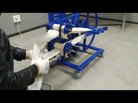 Видео: Станок для перекатки пожарных рукавов на новое ребро СПЕЦ-01/220