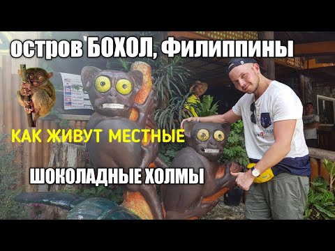 Видео: Филиппины 2019. Бохол. Шоколадные Холмы. Долгопяты. Как живут  в филиппинской деревне.?