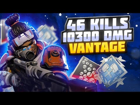 Видео: ЗР-220! 46 KILLS & 10300 DMG ON VANTAGE, FOR 2 GAMES ! вантедж гайд апекс легенд реликвия apex