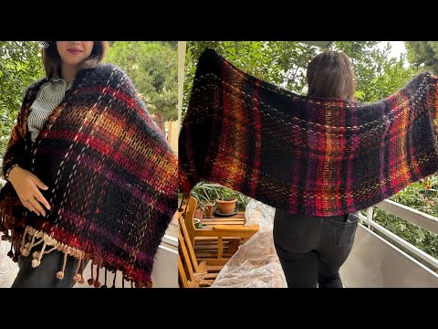Видео: Техника плетения шали и шарфа в стиле бохо крючком #crochet #diy #scarf