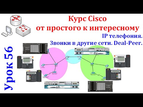 Видео: Урок 56 IP телефония. Звонки в другие сети. Deal-Peer. Cisco Packet Tracer.