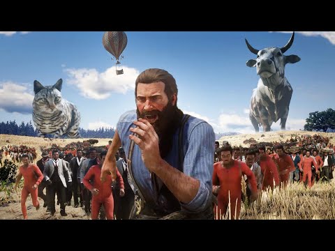 Видео: Red Dead Redemption 2: Безумный Запад с модами